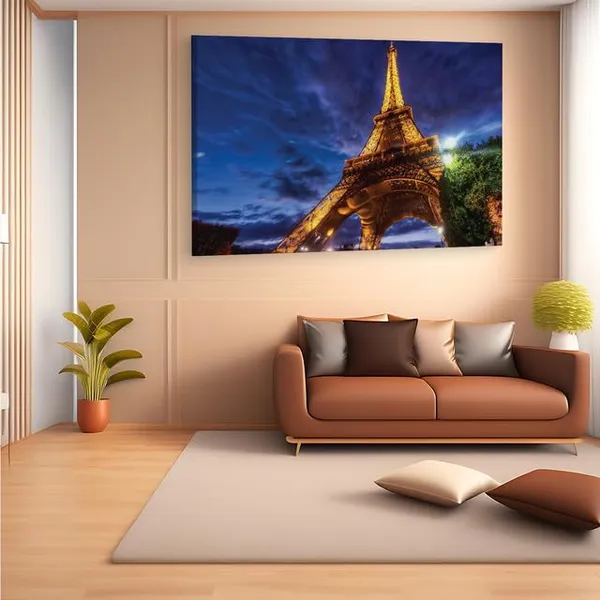 Multicolor_Eiffel_Tower,_Wooden_Framed_Canvas_Paintings_|_For_Home_Decor_|_Bedroom,_Living_Room,Wall_Decoration_|_Wall_Art_Painting,_Ct0217,_Size_16_X_24_In