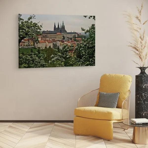 Multicolor_Prague_Castle,_Wooden_Framed_Canvas_Paintings_|_For_Home_Decor_|_Bedroom,_Living_Room,Wall_Decoration_|_Wall_Art_Painting,_Ct0220,_Size_16_X_24_In