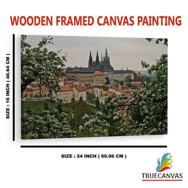 Multicolor_Prague_Castle,_Wooden_Framed_Canvas_Paintings_|_For_Home_Decor_|_Bedroom,_Living_Room,Wall_Decoration_|_Wall_Art_Painting,_Ct0220,_Size_16_X_24_In