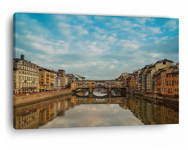 Multicolor_Ponte_Vecchio,_Wooden_Framed_Canvas_Paintings_|_For_Home_Decor_|_Bedroom,_Living_Room,Wall_Decoration_|_Wall_Art_Painting,_Ct0222,_Size_16_X_24_In