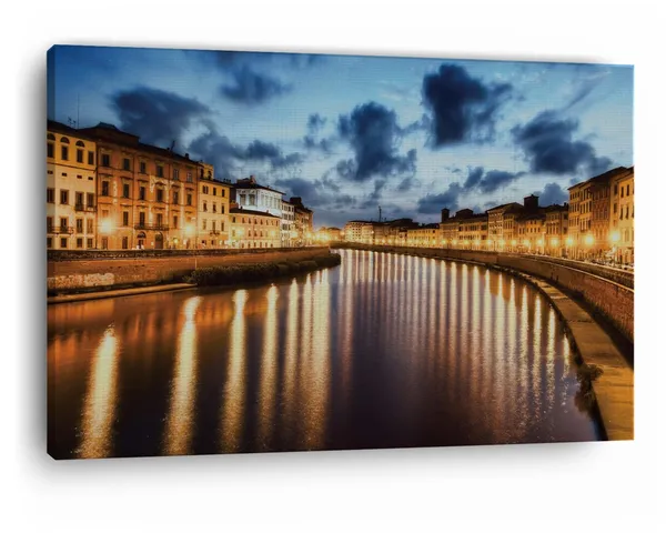 Multicolor_Arno_River,_Wooden_Framed_Canvas_Paintings_|_For_Home_Decor_|_Bedroom,_Living_Room,Wall_Decoration_|_Wall_Art_Painting,_Ct0223,_Size_16_X_24_In