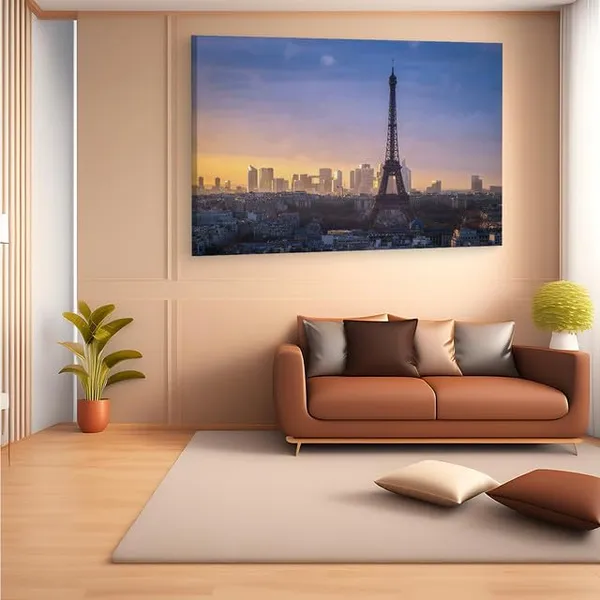 Multicolor_Eiffel_Tower,_Wooden_Framed_Canvas_Paintings_|_For_Home_Decor_|_Bedroom,_Living_Room,Wall_Decoration_|_Wall_Art_Painting,_Ct0224,_Size_16_X_24_In