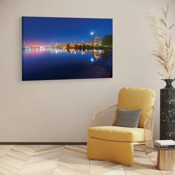Multicolor_English_Bay_(Vancouver),_Wooden_Framed_Canvas_Paintings_|_For_Home_Decor_|_Bedroom,_Living_Room,Wall_Decoration_|_Wall_Art_Painting,_Ct0228,_Size_16_X_24_In