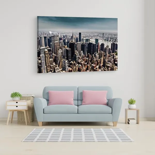 Multicolor_Ny_Skyline_Building,_Wooden_Framed_Canvas_Paintings_|_For_Home_Decor_|_Bedroom,_Living_Room,Wall_Decoration_|_Wall_Art_Painting,_Ct0229,_Size_16_X_24_In