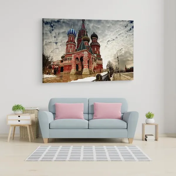 Multicolor_St._Basil'S_Cathedral,_Wooden_Framed_Canvas_Paintings_|_For_Home_Decor_|_Bedroom,_Living_Room,Wall_Decoration_|_Wall_Art_Painting,_Ct0230,_Size_16_X_24_In