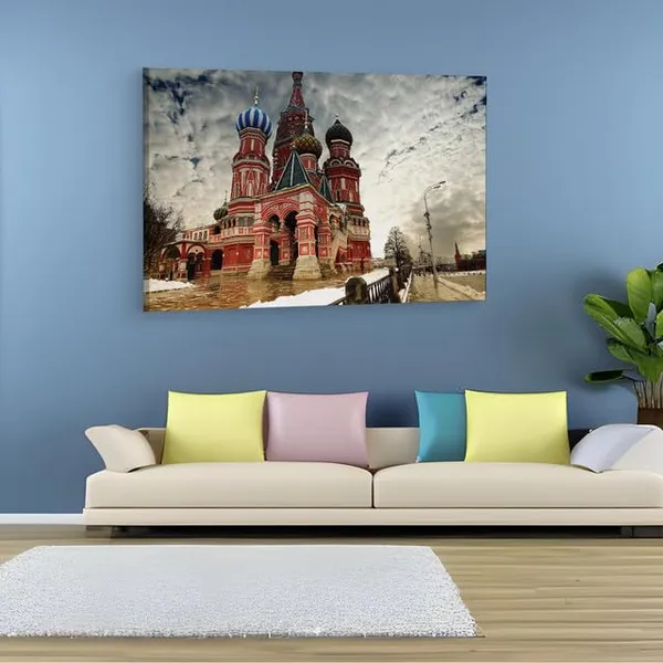 Multicolor_St._Basil'S_Cathedral,_Wooden_Framed_Canvas_Paintings_|_For_Home_Decor_|_Bedroom,_Living_Room,Wall_Decoration_|_Wall_Art_Painting,_Ct0230,_Size_16_X_24_In