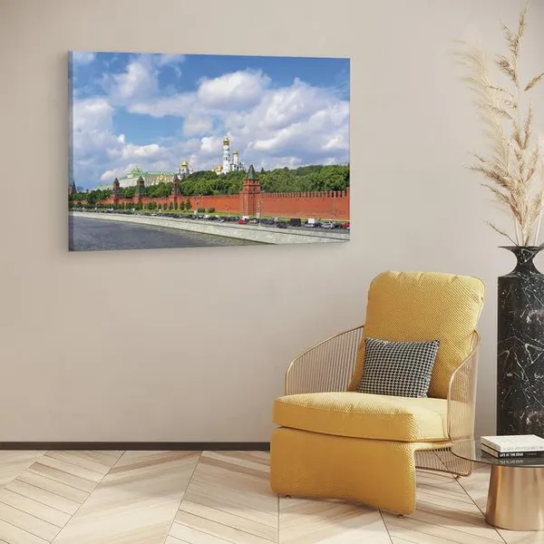 Multicolor_The_Moscow_Kremlin,_Wooden_Framed_Canvas_Paintings_|_For_Home_Decor_|_Bedroom,_Living_Room,Wall_Decoration_|_Wall_Art_Painting,_Ct0235,_Size_16_X_24_In