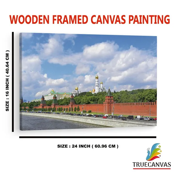 Multicolor_The_Moscow_Kremlin,_Wooden_Framed_Canvas_Paintings_|_For_Home_Decor_|_Bedroom,_Living_Room,Wall_Decoration_|_Wall_Art_Painting,_Ct0235,_Size_16_X_24_In