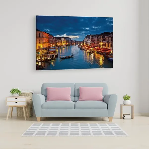 Multicolor_Grand_Canal,_Wooden_Framed_Canvas_Paintings_|_For_Home_Decor_|_Bedroom,_Living_Room,Wall_Decoration_|_Wall_Art_Painting,_Ct0238,_Size_16_X_24_In