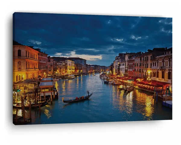 Multicolor_Grand_Canal,_Wooden_Framed_Canvas_Paintings_|_For_Home_Decor_|_Bedroom,_Living_Room,Wall_Decoration_|_Wall_Art_Painting,_Ct0238,_Size_16_X_24_In