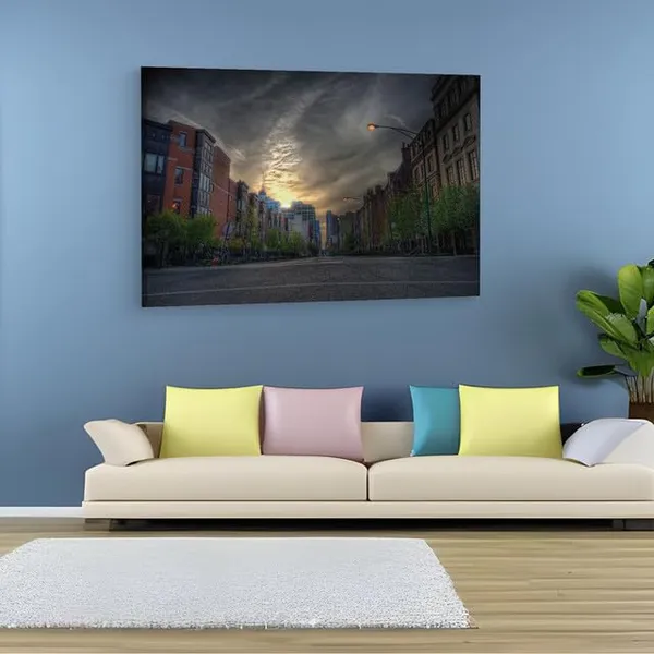 Multicolor_Empty_Street,_Wooden_Framed_Canvas_Paintings_|_For_Home_Decor_|_Bedroom,_Living_Room,Wall_Decoration_|_Wall_Art_Painting,_Ct0240,_Size_16_X_24_In