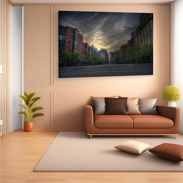 Multicolor_Empty_Street,_Wooden_Framed_Canvas_Paintings_|_For_Home_Decor_|_Bedroom,_Living_Room,Wall_Decoration_|_Wall_Art_Painting,_Ct0240,_Size_16_X_24_In