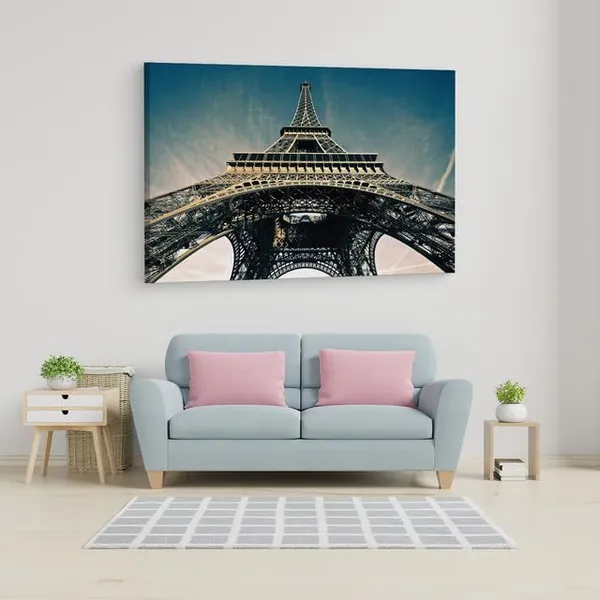 Multicolor_Eiffel_Tower,_Wooden_Framed_Canvas_Paintings_|_For_Home_Decor_|_Bedroom,_Living_Room,Wall_Decoration_|_Wall_Art_Painting,_Ct0245,_Size_16_X_24_In