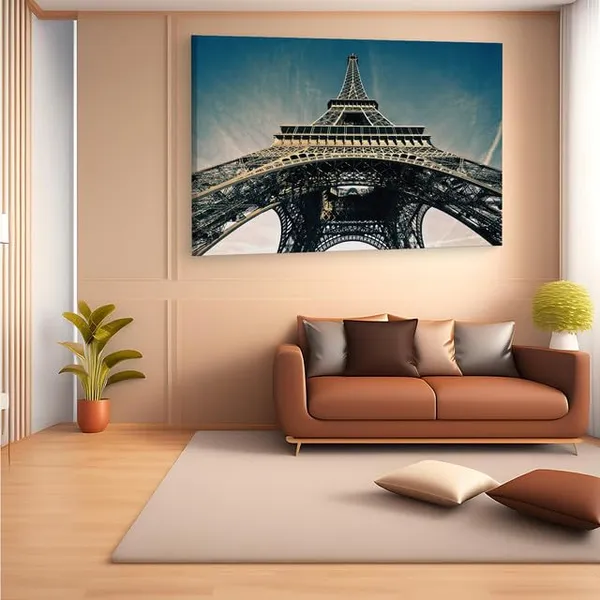 Multicolor_Eiffel_Tower,_Wooden_Framed_Canvas_Paintings_|_For_Home_Decor_|_Bedroom,_Living_Room,Wall_Decoration_|_Wall_Art_Painting,_Ct0245,_Size_16_X_24_In