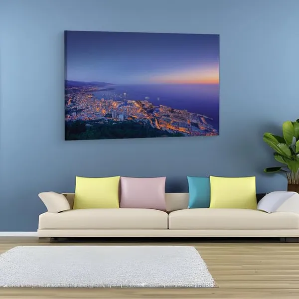 Multicolor_Monaco_Wide_Background,_Wooden_Framed_Canvas_Paintings_|_For_Home_Decor_|_Bedroom,_Living_Room,Wall_Decoration_|_Wall_Art_Painting,_Ct0246,_Size_16_X_24_In