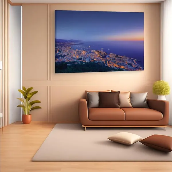 Multicolor_Monaco_Wide_Background,_Wooden_Framed_Canvas_Paintings_|_For_Home_Decor_|_Bedroom,_Living_Room,Wall_Decoration_|_Wall_Art_Painting,_Ct0246,_Size_16_X_24_In