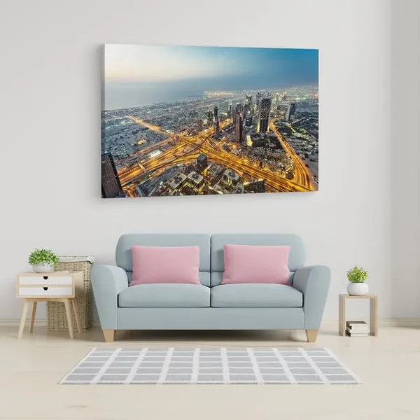 Multicolor_Burj_Khalifa,_Wooden_Framed_Canvas_Paintings_|_For_Home_Decor_|_Bedroom,_Living_Room,Wall_Decoration_|_Wall_Art_Painting,_Ct0248,_Size_16_X_24_In