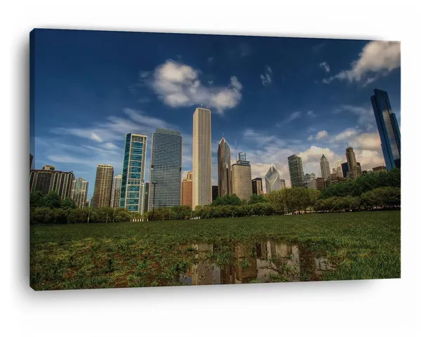 Multicolor_Central_Park_Background,_Wooden_Framed_Canvas_Paintings_|_For_Home_Decor_|_Bedroom,_Living_Room,Wall_Decoration_|_Wall_Art_Painting,_Ct0249,_Size_16_X_24_In
