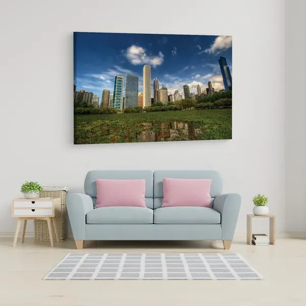 Multicolor_Central_Park_Background,_Wooden_Framed_Canvas_Paintings_|_For_Home_Decor_|_Bedroom,_Living_Room,Wall_Decoration_|_Wall_Art_Painting,_Ct0249,_Size_16_X_24_In