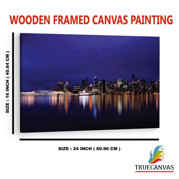Multicolor_Vancouver_Skyline_At_Night_4K,_Wooden_Framed_Canvas_Paintings_|_For_Home_Decor_|_Bedroom,_Living_Room,Wall_Decoration_|_Wall_Art_Painting,_Ct0258,_Size_16_X_24_In