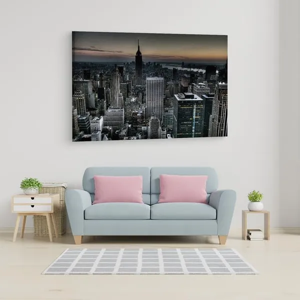 Multicolor_New_York_Building_Background,_Wooden_Framed_Canvas_Paintings_|_For_Home_Decor_|_Bedroom,_Living_Room,Wall_Decoration_|_Wall_Art_Painting,_Ct0263,_Size_16_X_24_In