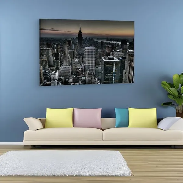Multicolor_New_York_Building_Background,_Wooden_Framed_Canvas_Paintings_|_For_Home_Decor_|_Bedroom,_Living_Room,Wall_Decoration_|_Wall_Art_Painting,_Ct0263,_Size_16_X_24_In