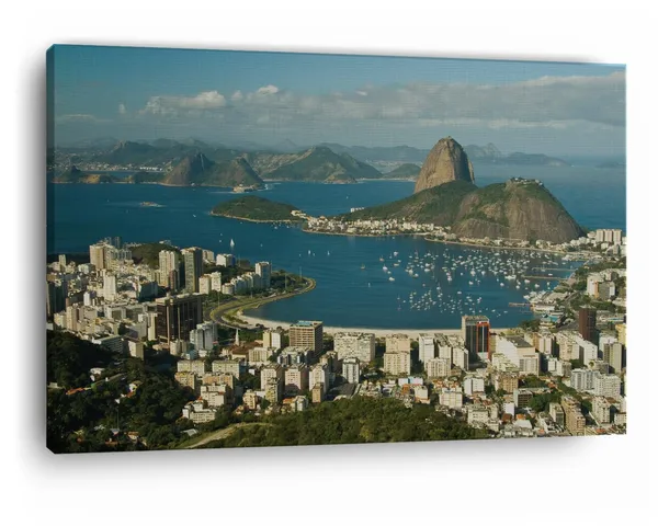 Multicolor_Botafogo_Beach,_Wooden_Framed_Canvas_Paintings_|_For_Home_Decor_|_Bedroom,_Living_Room,Wall_Decoration_|_Wall_Art_Painting,_Ct0264,_Size_16_X_24_In