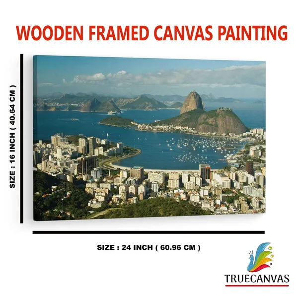 Multicolor_Botafogo_Beach,_Wooden_Framed_Canvas_Paintings_|_For_Home_Decor_|_Bedroom,_Living_Room,Wall_Decoration_|_Wall_Art_Painting,_Ct0264,_Size_16_X_24_In