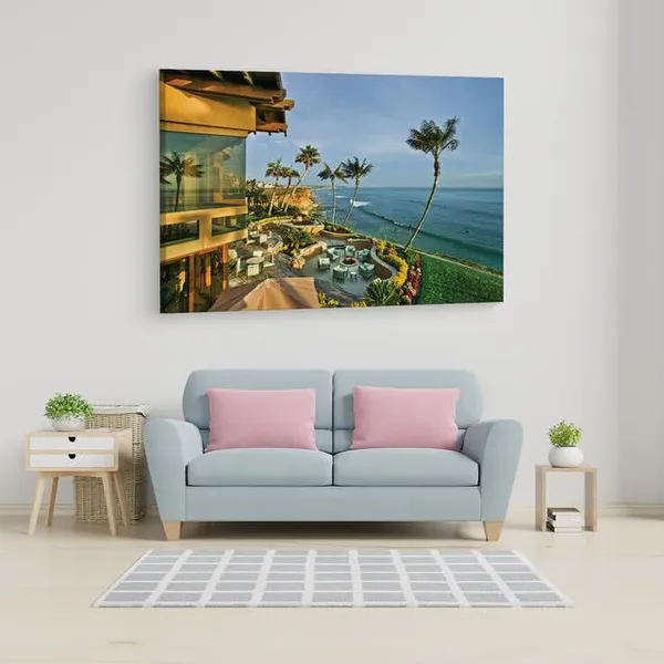Multicolor_Carlsbad_Oceanfront_Mansion,_Wooden_Framed_Canvas_Paintings_|_For_Home_Decor_|_Bedroom,_Living_Room,Wall_Decoration_|_Wall_Art_Painting,_Ct0265,_Size_16_X_24_In