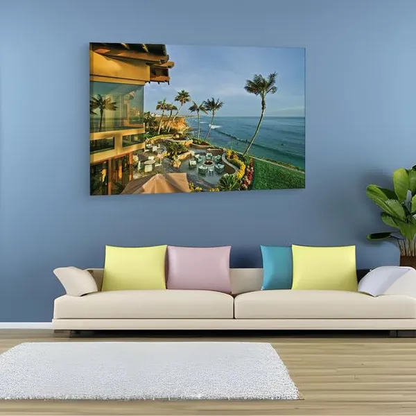 Multicolor_Carlsbad_Oceanfront_Mansion,_Wooden_Framed_Canvas_Paintings_|_For_Home_Decor_|_Bedroom,_Living_Room,Wall_Decoration_|_Wall_Art_Painting,_Ct0265,_Size_16_X_24_In