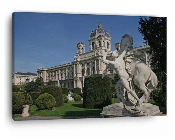 Multicolor_Statue_Near_Museum_Of_Natural,_Wooden_Framed_Canvas_Paintings_|_For_Home_Decor_|_Bedroom,_Living_Room,Wall_Decoration_|_Wall_Art_Painting,_Ct0267,_Size_16_X_24_In