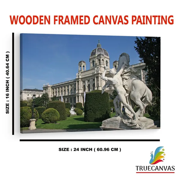 Multicolor_Statue_Near_Museum_Of_Natural,_Wooden_Framed_Canvas_Paintings_|_For_Home_Decor_|_Bedroom,_Living_Room,Wall_Decoration_|_Wall_Art_Painting,_Ct0267,_Size_16_X_24_In