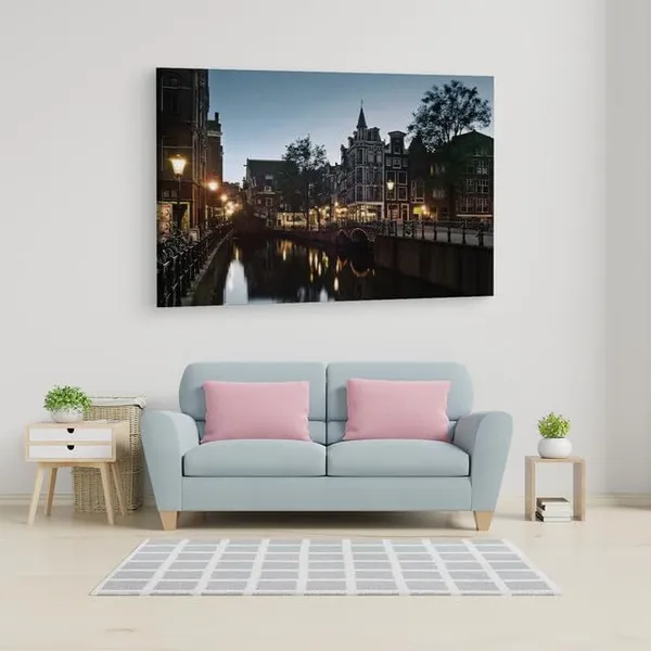 Multicolor_Amsterdam,_Wooden_Framed_Canvas_Paintings_|_For_Home_Decor_|_Bedroom,_Living_Room,Wall_Decoration_|_Wall_Art_Painting,_Ct0273,_Size_16_X_24_In