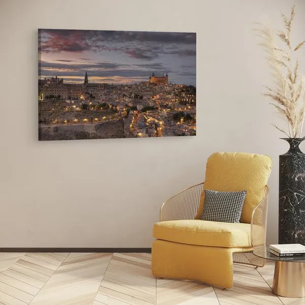 Multicolor_Mirador_Del_Valle,_Wooden_Framed_Canvas_Paintings_|_For_Home_Decor_|_Bedroom,_Living_Room,Wall_Decoration_|_Wall_Art_Painting,_Ct0275,_Size_16_X_24_In