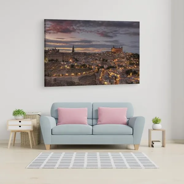 Multicolor_Mirador_Del_Valle,_Wooden_Framed_Canvas_Paintings_|_For_Home_Decor_|_Bedroom,_Living_Room,Wall_Decoration_|_Wall_Art_Painting,_Ct0275,_Size_16_X_24_In