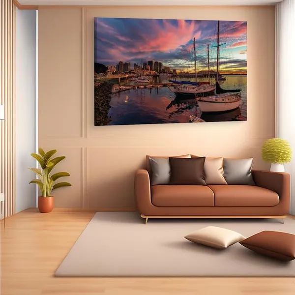 Multicolor_San_Diego_Bay,_Wooden_Framed_Canvas_Paintings_|_For_Home_Decor_|_Bedroom,_Living_Room,Wall_Decoration_|_Wall_Art_Painting,_Ct0278,_Size_16_X_24_In