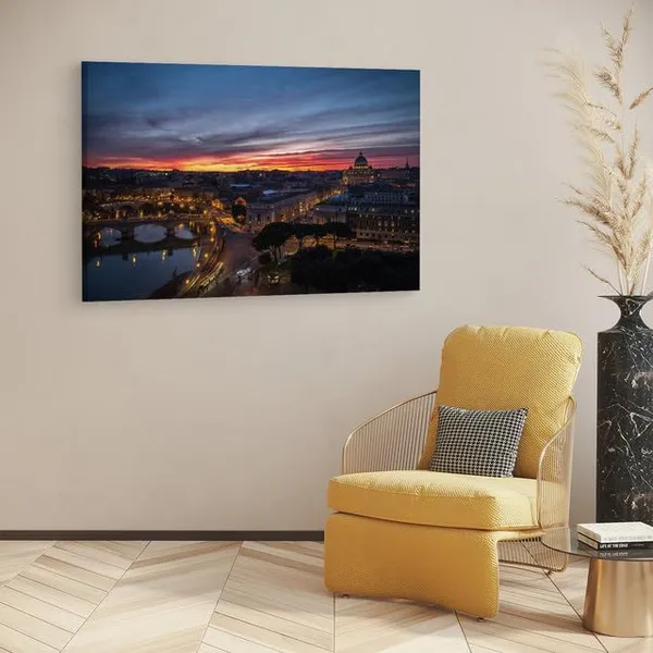Multicolor_Casa_Di_Cura_Citt?_Di_Roma,_Wooden_Framed_Canvas_Paintings_|_For_Home_Decor_|_Bedroom,_Living_Room,Wall_Decoration_|_Wall_Art_Painting,_Ct0280,_Size_16_X_24_In