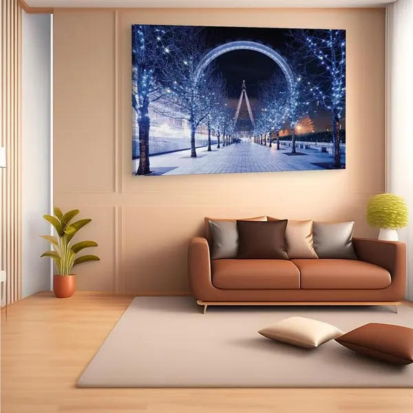 Multicolor_London_Eye,_Wooden_Framed_Canvas_Paintings_|_For_Home_Decor_|_Bedroom,_Living_Room,Wall_Decoration_|_Wall_Art_Painting,_Ct0282,_Size_16_X_24_In