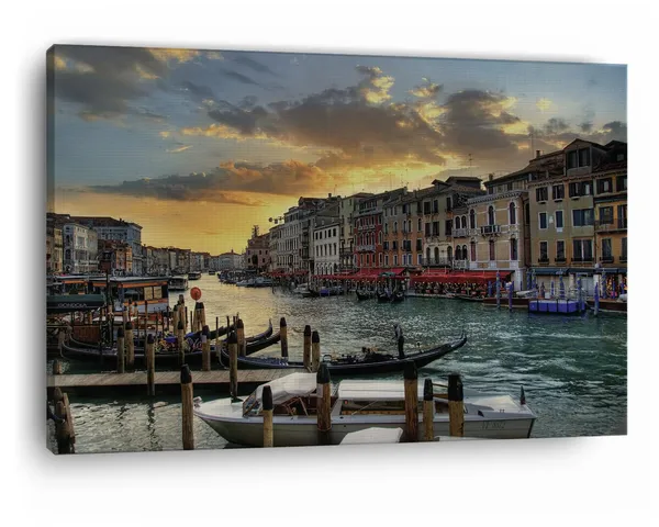 Multicolor_Grand_Canal,_Wooden_Framed_Canvas_Paintings_|_For_Home_Decor_|_Bedroom,_Living_Room,Wall_Decoration_|_Wall_Art_Painting,_Ct0283,_Size_16_X_24_In