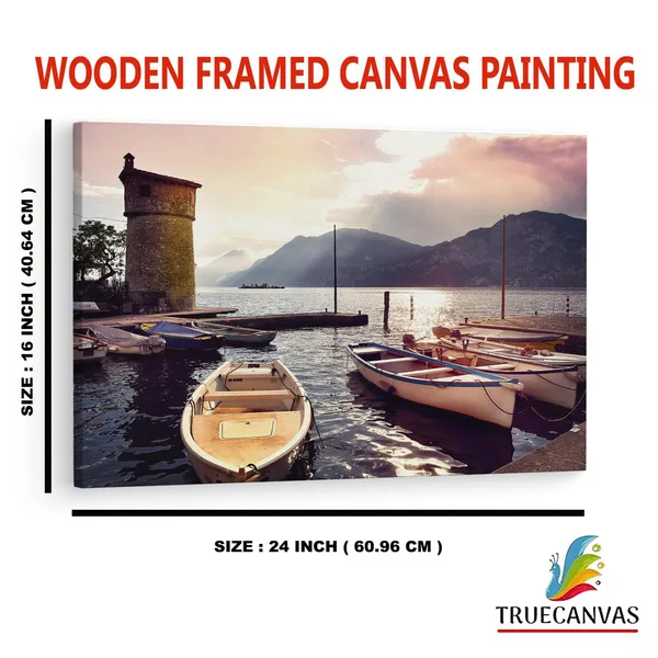Multicolor_Italy_Pier_Morning,_Wooden_Framed_Canvas_Paintings_|_For_Home_Decor_|_Bedroom,_Living_Room,Wall_Decoration_|_Wall_Art_Painting,_Ct0284,_Size_16_X_24_In