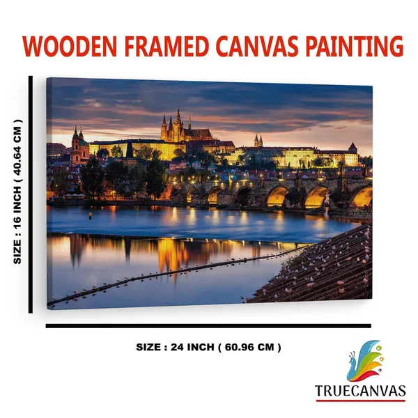 Multicolor_Charles_Bridge,_Wooden_Framed_Canvas_Paintings_|_For_Home_Decor_|_Bedroom,_Living_Room,Wall_Decoration_|_Wall_Art_Painting,_Ct0285,_Size_16_X_24_In