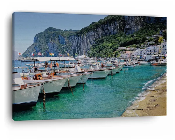 Multicolor_Capri_Island_Hd,_Wooden_Framed_Canvas_Paintings_|_For_Home_Decor_|_Bedroom,_Living_Room,Wall_Decoration_|_Wall_Art_Painting,_Ct0288,_Size_16_X_24_In