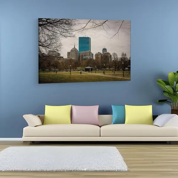 Multicolor_Boston_Common,_Wooden_Framed_Canvas_Paintings_|_For_Home_Decor_|_Bedroom,_Living_Room,Wall_Decoration_|_Wall_Art_Painting,_Ct0290,_Size_16_X_24_In