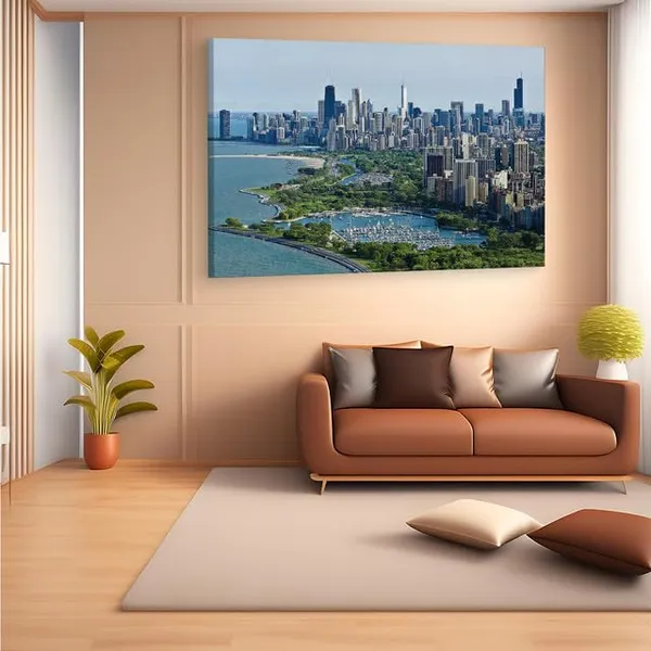Multicolor_Chicago_Top_View_4K,_Wooden_Framed_Canvas_Paintings_|_For_Home_Decor_|_Bedroom,_Living_Room,Wall_Decoration_|_Wall_Art_Painting,_Ct0294,_Size_16_X_24_In