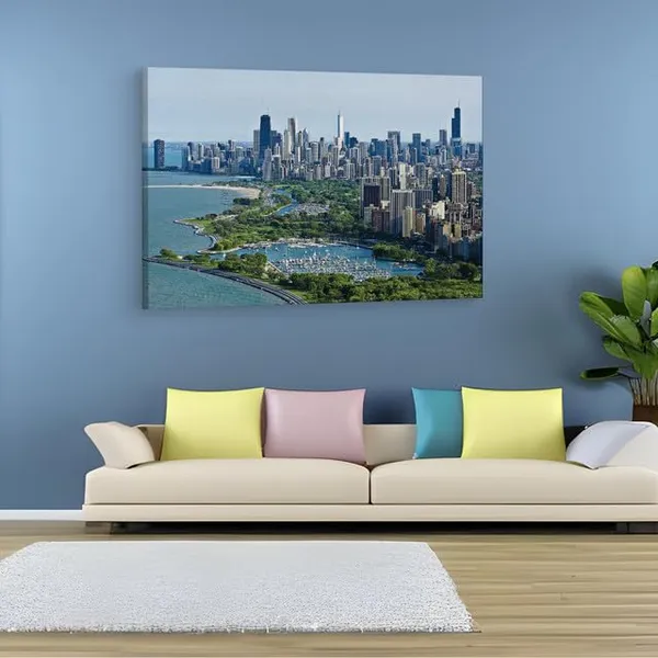 Multicolor_Chicago_Top_View_4K,_Wooden_Framed_Canvas_Paintings_|_For_Home_Decor_|_Bedroom,_Living_Room,Wall_Decoration_|_Wall_Art_Painting,_Ct0294,_Size_16_X_24_In