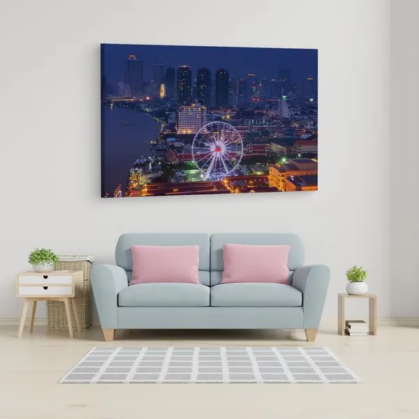 Multicolor_Asiatique_The_Riverfront,_Wooden_Framed_Canvas_Paintings_|_For_Home_Decor_|_Bedroom,_Living_Room,Wall_Decoration_|_Wall_Art_Painting,_Ct0295,_Size_16_X_24_In