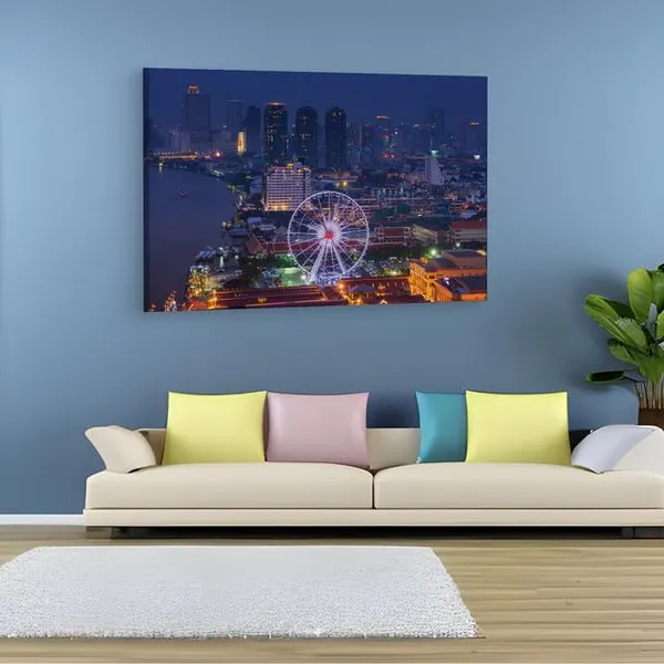 Multicolor_Asiatique_The_Riverfront,_Wooden_Framed_Canvas_Paintings_|_For_Home_Decor_|_Bedroom,_Living_Room,Wall_Decoration_|_Wall_Art_Painting,_Ct0295,_Size_16_X_24_In