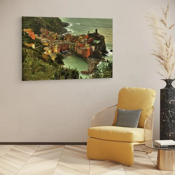 Multicolor_Vernassa_City_Sea,_Wooden_Framed_Canvas_Paintings_|_For_Home_Decor_|_Bedroom,_Living_Room,Wall_Decoration_|_Wall_Art_Painting,_Ct0298,_Size_16_X_24_In