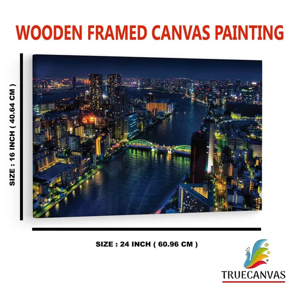 Multicolor_Night_Tokyo_River_Bridge,_Wooden_Framed_Canvas_Paintings_|_For_Home_Decor_|_Bedroom,_Living_Room,Wall_Decoration_|_Wall_Art_Painting,_Ct0302,_Size_16_X_24_In