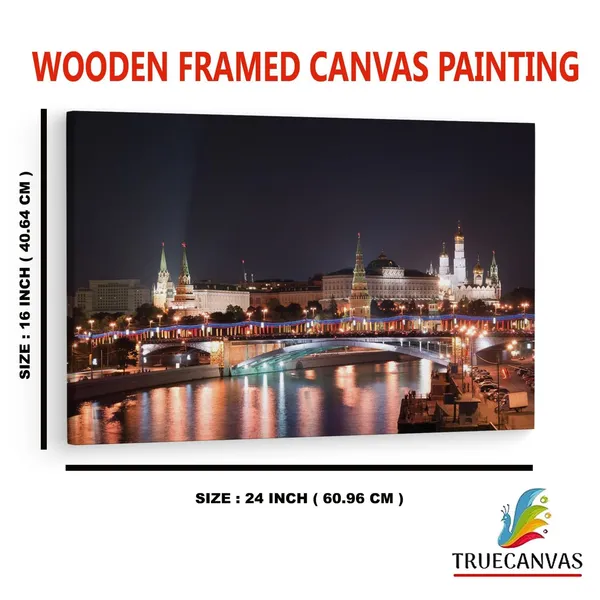 Multicolor_The_Moscow_Kremlin,_Wooden_Framed_Canvas_Paintings_|_For_Home_Decor_|_Bedroom,_Living_Room,Wall_Decoration_|_Wall_Art_Painting,_Ct0305,_Size_16_X_24_In